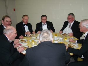 March - The District Deputy Grand Master's Official Visit begins with supper.