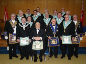 March - Brother Fred Kirk became a Master Mason, and Brother Bernie Fransen & Brother Eric Lafleur proved their proficiency as Master Masons.