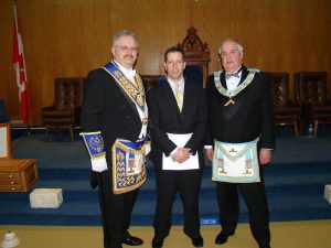 June - Bro. Bernie Aho is Initiated into Freemasonry.