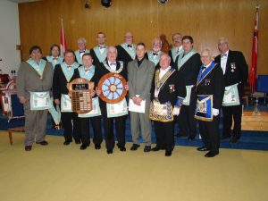 September - Nickel Lodge is presented with the District Blood Donors Award, and the Journeyman Award for visiting within the Sudbury Manitoulin District.