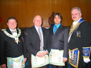 March - Brother Fred Kirk became a Master Mason, and Brother Bernie Fransen & Brother Eric Lafleur proved their proficiency as Master Masons.