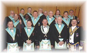 The Officers for 2006-2007 with Our DDGM.