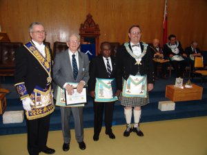 District Deputy Grand Master, Right Worshipful Brother Peter Gordon's Official Visit - First Degree Exemplification.