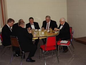 The Official Visit of the District Deputy Grand Master begins with Dinner before Lodge.