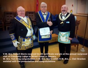 Nickel Lodge January 15th 2014 Meeting.