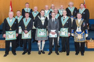 The Official Visit of the D.D.G.M. to Nickel Lodge. On March 2nd, R.W. Bro. Clive D. Stephenson made his Official Visit to witness W. Bro. Stephen Fleming lead his team in the Passing of Bro. Johnathon Levesque to the Fellowcraft Degree.