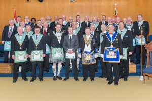 At the Official Visit, Brethren of Sudbury-Manitoulin District attended in great numbers to support R.W. Bro. Clive D. Stephenson. Many members of Espanola Lodge No. 527 chose to return the favour of visiting Nickel Lodge.