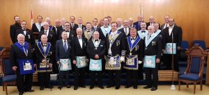 Nickel Lodge makes Reciprocal Visit to Friendship Lodge in November. R.W. Bro. J.David Innes led his team in conferring a Fellowcraft Degree. Nickel Lodge members were hosted by W. Bro. Kevin Pattison and members of Friendship Lodge.