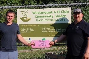 Nickel Lodge's Project in recognition of 300 years of Freemasonry. Community Garden at the Westmount Community Center.