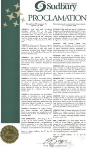 Recognizing 300 Years of Freemasonry - Mayor's Proclamation.