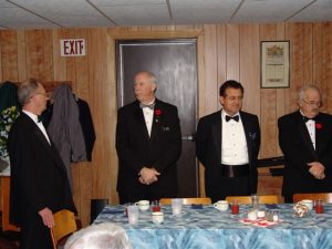 R.W. Bro. Ed Rennie, District Deputy Grand Master of Sudbury-Manitoulin District Official Visit to Gore Bay Lodge No. 472. November 2007.
