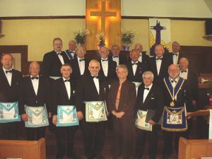 The Choir at the Sudbury-Manitoulin District Divine Service, Espanola United Church. April 2006.