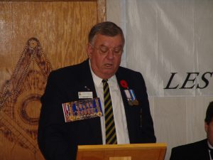 Doric Lodge Veterans' Recognition ceremony.