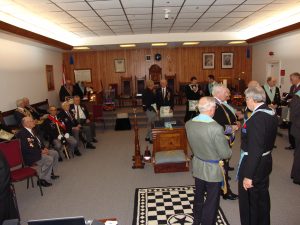 Doric Lodge Recognises Veterans during Legion Week.